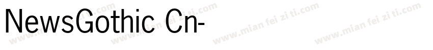 NewsGothic Cn字体转换
